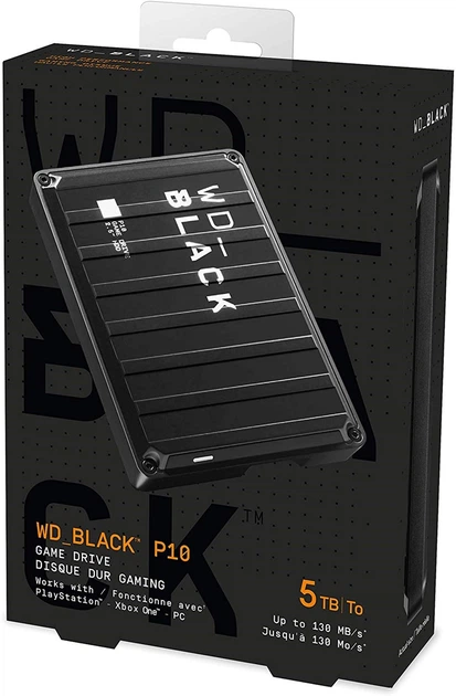 Жорсткий диск Western Digital WD BLACK P10 Game Drive 5TB WDBA3A0050BBK-WESN 2.5" USB 3.2 External Black (0718037870984) - зображення 7