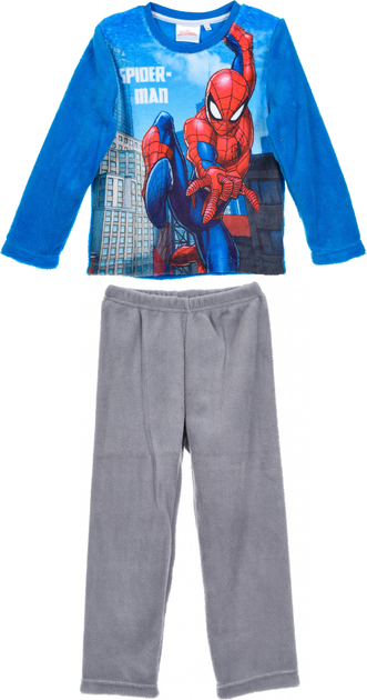Пижама (футболка с длинными рукавами + штаны) Disney Spiderman HS2048 98 см Blue (3609084014193) - изображение 1