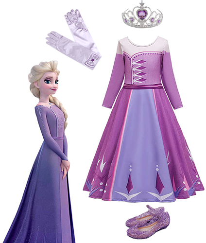 Праздничное платье Эльзы Frozen 7 лет (122 см) 3242-violet фиолетовый цвет - изображение 6