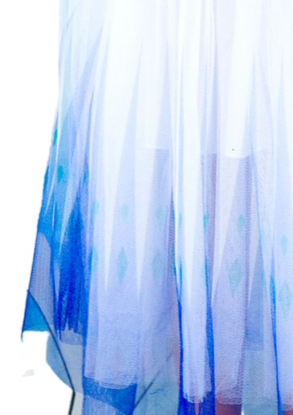 Платье Снежной королевы-Эльзы 7 лет (122 см) 3248-white белый цвет - изображение 6