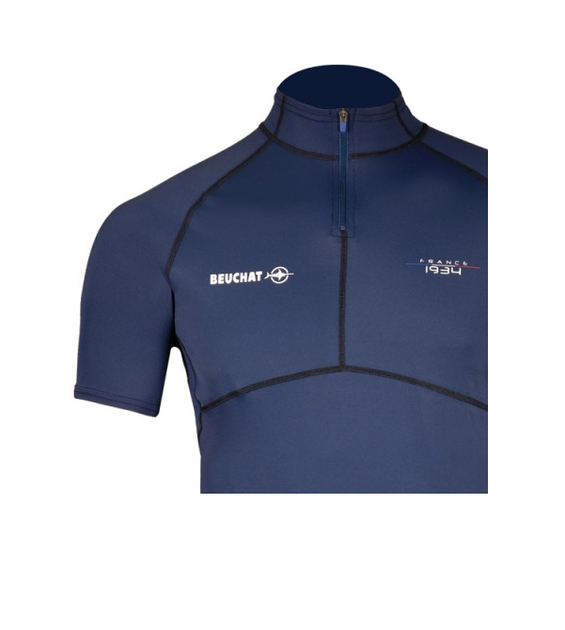 Футболка Beuchat Rash Guard Atoll чоловіча синя Синій S - зображення 3