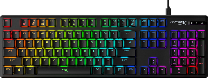 Клавиатура проводная HyperX Alloy Origins USB HyperX Aqua (HX-KB6AQX-US) - изображение 1