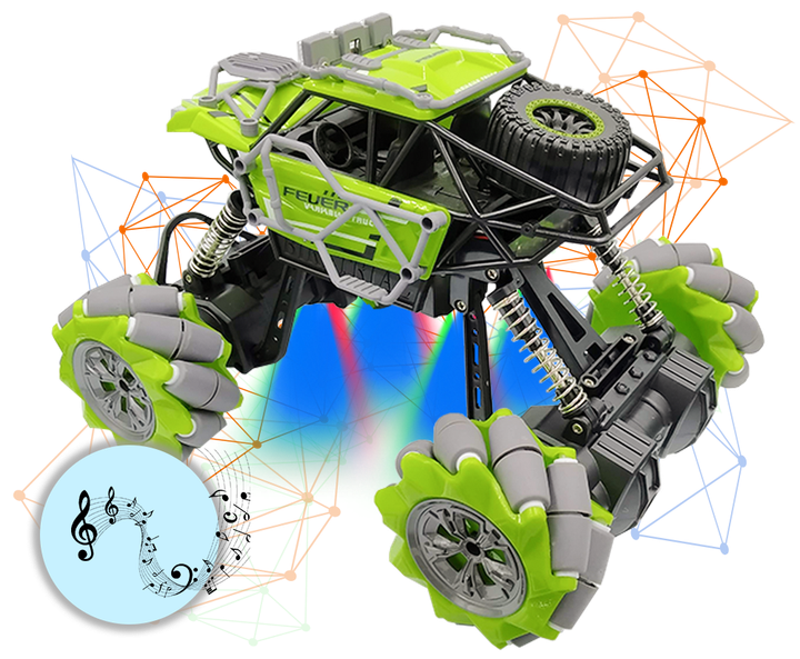 Трюкова Машинка Всюдихід Fever Buggy4WD Зелена Масштаб 1:16 Sulong Toys Original - зображення 2