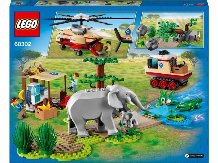 Zestaw klocków LEGO City Operacja ratowania zwierząt 525 elementów (60302) - obraz 9