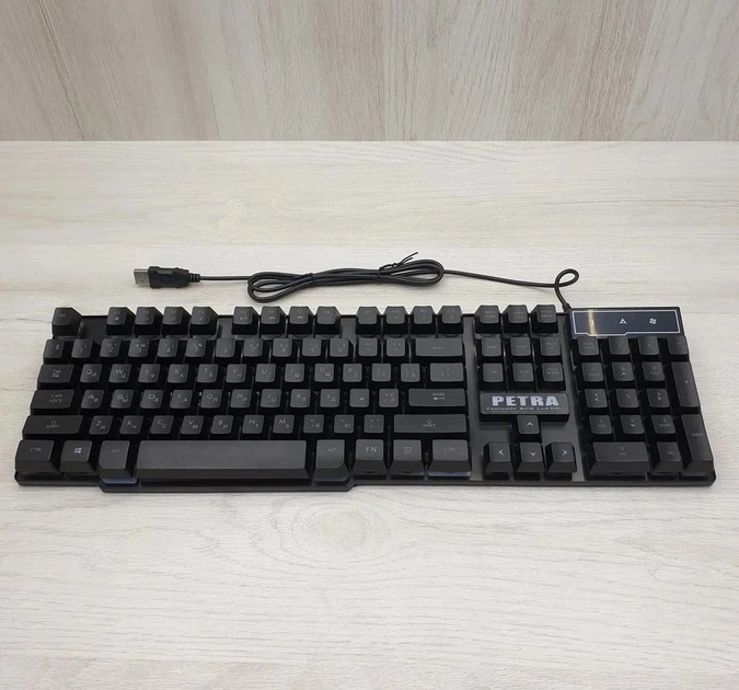 Клавиатура Gaming PETRA MK1 + мышка - игровой комплект проводная клавиатура c LED подсветкой и мышкой - изображение 9