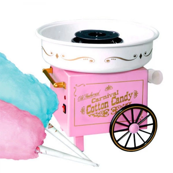 Домашній апарат машинка для приготування солодкої вати будинку COTTON CANDY MAKER на колесах CARNIVAL TRG-8128 - зображення 3