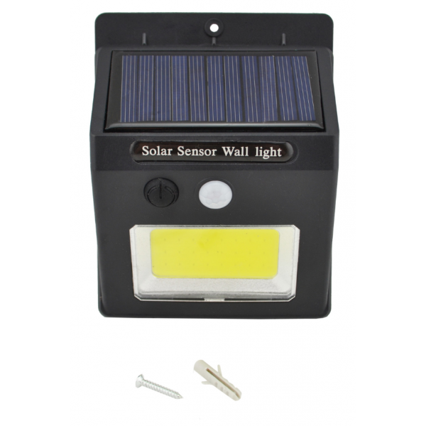Светодиодный уличный светильник Solar COB LED навесной настенный от солнечной батареи с датчиком движения - изображение 9