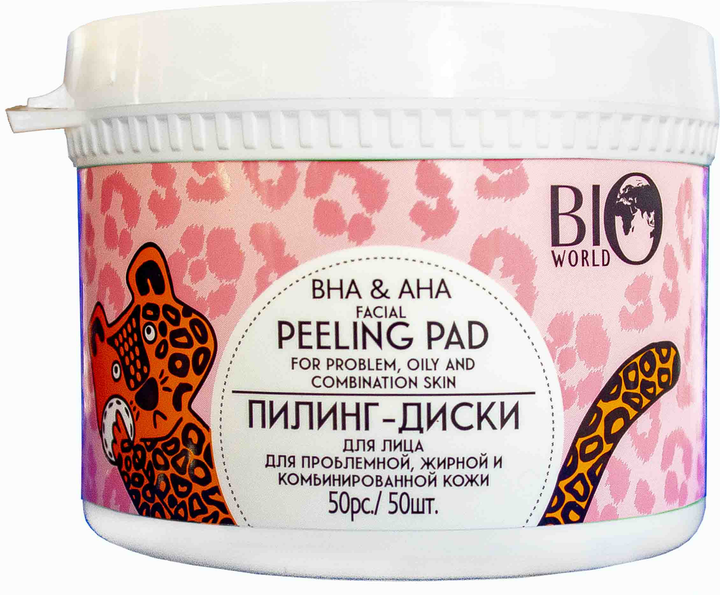 Пилинг-диски для лица Bio World для проблемной, жирной и ...