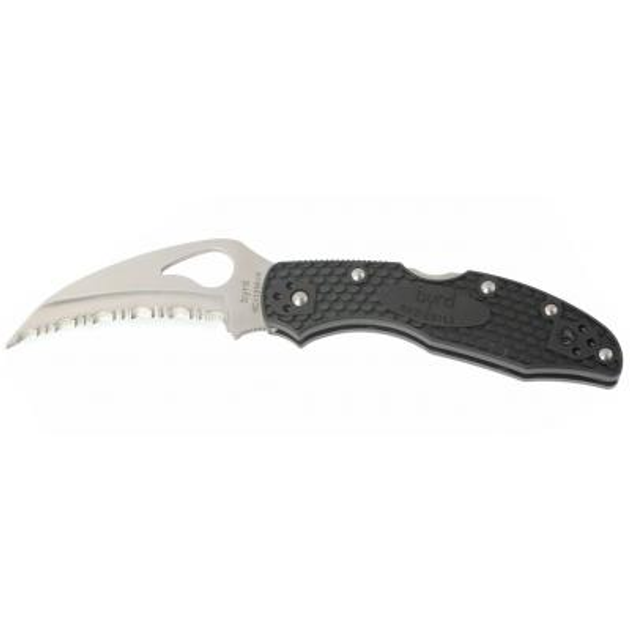 Нож Spyderco Byrd Hawkbill, серрейтор (BY22SBK) - изображение 1