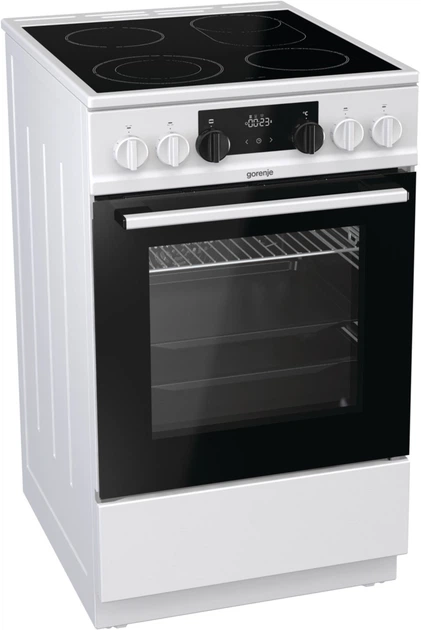 Плита електрична Gorenje EC5351WA/склокерамічна/сенсорний програматор/багаторівневе приготування/50х60 / гриль /біла (EC5351WA) - зображення 3