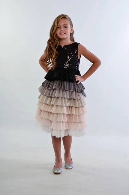 Детское выпускное платье "Капучино", LARSY, 110 