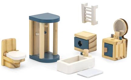 Дерев'яні меблі для ляльок Viga Toys PolarB Ванна кімната (6971608440397) - зображення 4