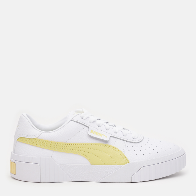 Puma cali white outlet and yellow