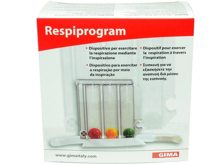 Тренажер дыхательный Respiprogram Gima (mpm_00472) - изображение 2