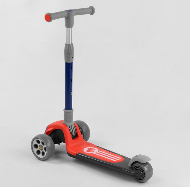 Дитячий триколісний самокат Best Scooter RS-9119 складний, світлодіодне підсвічування коліс - зображення 2