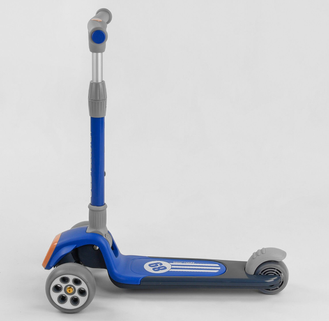 Дитячий триколісний самокат Best Scooter Rally RS-8999 складний, світлодіодне підсвічування коліс - зображення 5