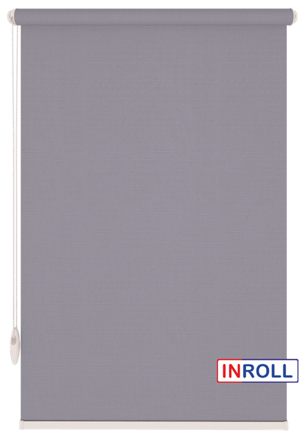 Ролета тканевая INROLL Есо-Mini Plus 105х165 см Len Серый 7436 - изображение 3