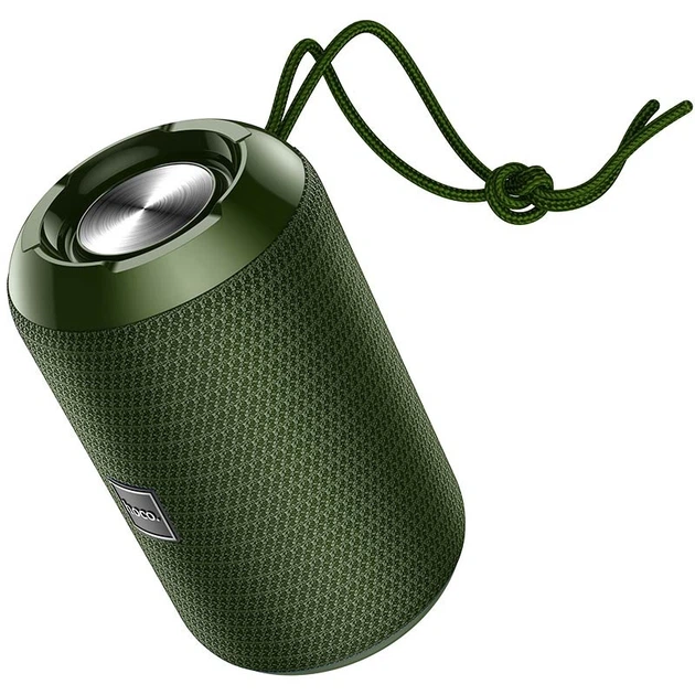 Портативная Bluetooth колонка Hoco HC1 Trendy sound с влагозащитой IPX5 (BT 5.0, AUX, USB, MicroSD, FM радио) Dark Green - изображение 1