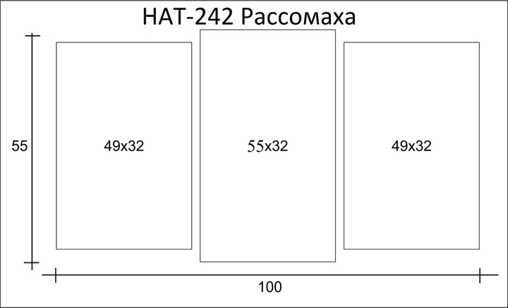 Модульна картина на полотні Holst Art з 3-х частин Рассомаха 55х100 см - Фото 2 Модульна картина на полотні Holst Art з 3-х частин Рассомаха 55х100 см - зображення 2
