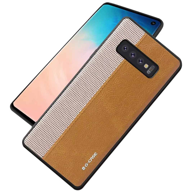 Чехол-накладка G-Case Earl Series для Samsung Galaxy S10+ Коричневый ...
