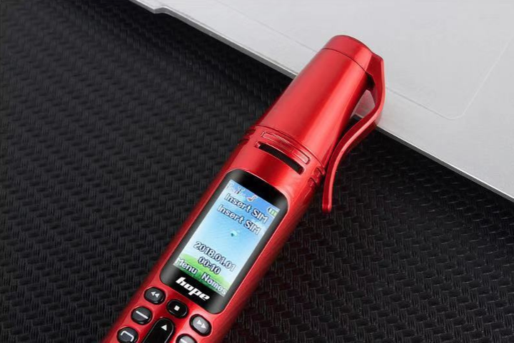 Ручка мобільний телефон портативний з камерою Uniwa 0.08 MP та Bluetooth AK 007 червоний - Фото 2 Ручка мобільний телефон портативний з камерою Uniwa 0.08 MP та Bluetooth AK 007 червоний - зображення 2