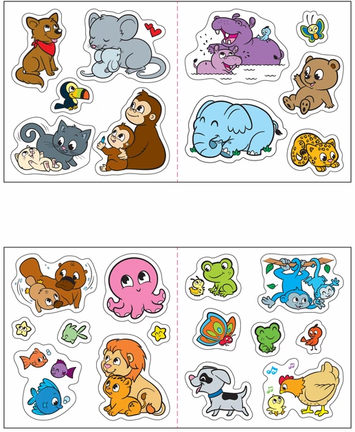 Zestaw naklejek Crayola Mini Kids Animals 175 szt. (CR-12599) - obraz 2