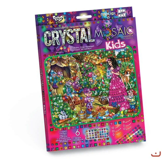 Набор для креативного творчества CRYSTAL MOSAIC KIDS, Белоснежка MiC CRMk-01-07 - Фото 1 Набор для креативного творчества CRYSTAL MOSAIC KIDS, Белоснежка MiC CRMk-01-07 - изображение 1