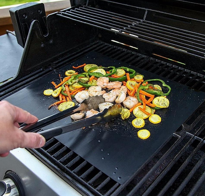 Антипригарный тефлоновый коврик для гриля BBQ grill sheet гриль мат ...
