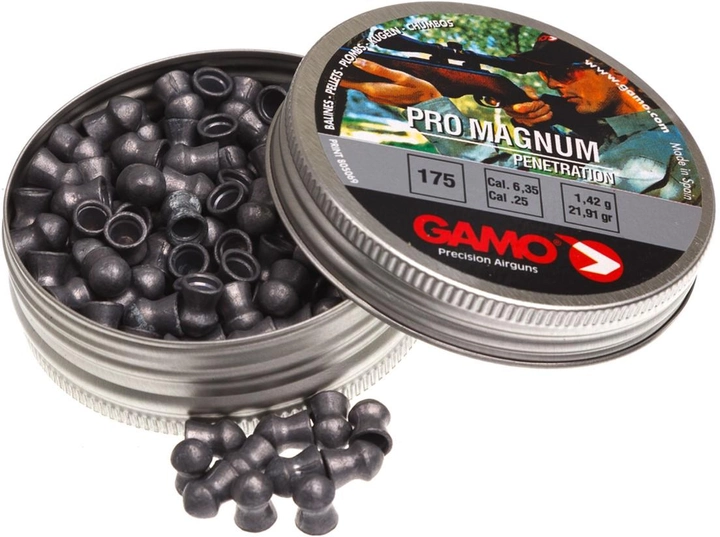 Кульки Gamo Pro Magnum 1.42 г 175 шт. 6.35 мм (6321736) - зображення 1