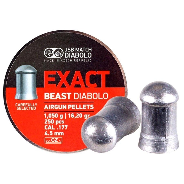 Кулі JSB Diabolo EXACT BEAST 4,5 mm. 250шт. 1,050 р. - зображення 1