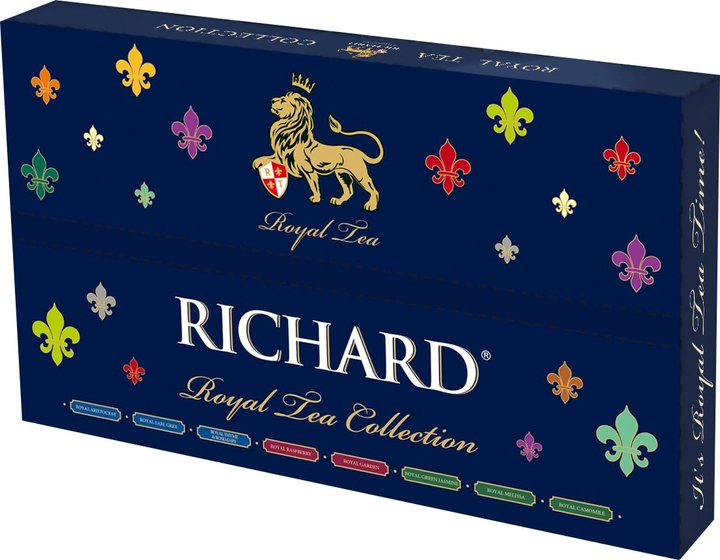 Подарочный набор диспенсер Richard Royal Tea Collection чайное ассорти в пакетиках 40 пакетиков (4823063706650) - изображение 1