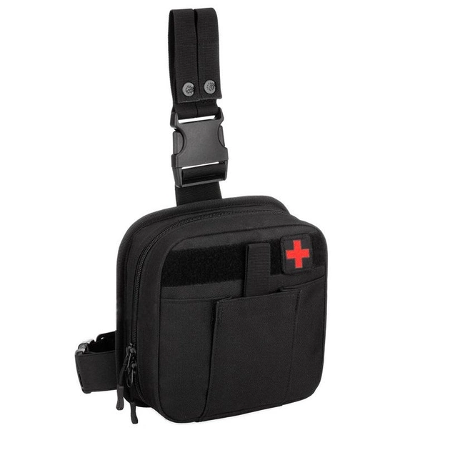 Сумка тактична стегновий EDC hip organizer molle bag Protector Plus black - зображення 1