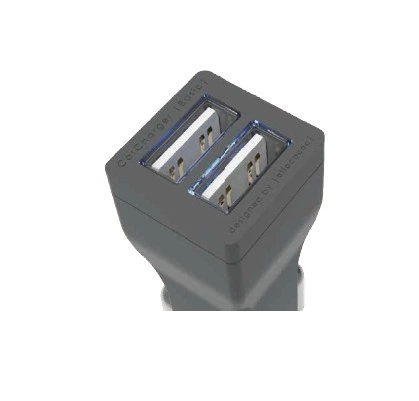 Автомобильное зарядное устройство Allocacoc CarCharger Illuminated (10519GY/CCILMN) - изображение 2