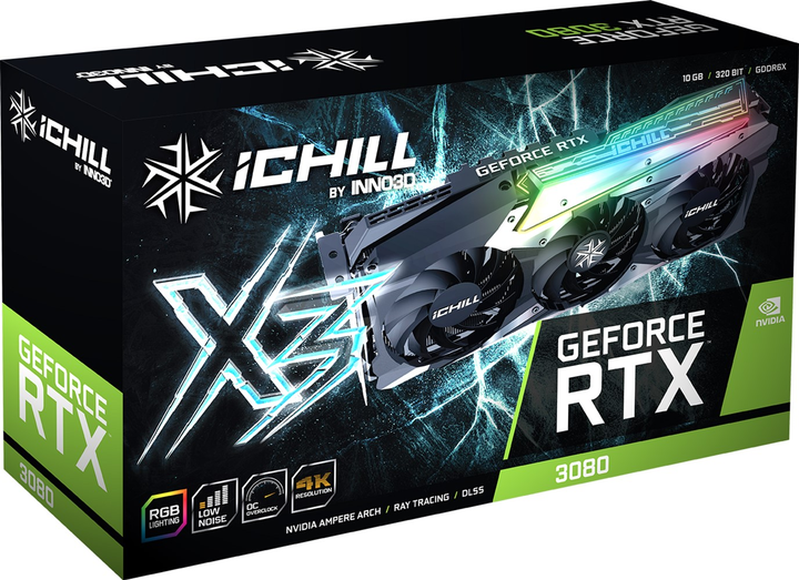 グラフィックボード・グラボ・ビデオカード Inno3D GeForce RTX 3080 iCHILL X3 INNO3D GEFORCE RTX™ 3080 ICHILL X3 | INNO3D - GRAPHICS CARDS