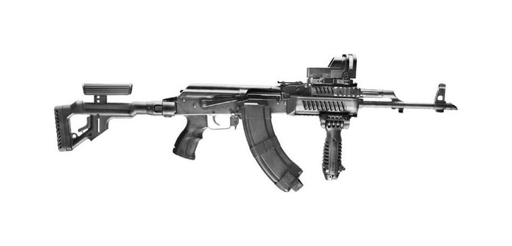 Цевье FAB Defense AK-47 полимерное для АК47/74. Цвет - черный - изображение 2