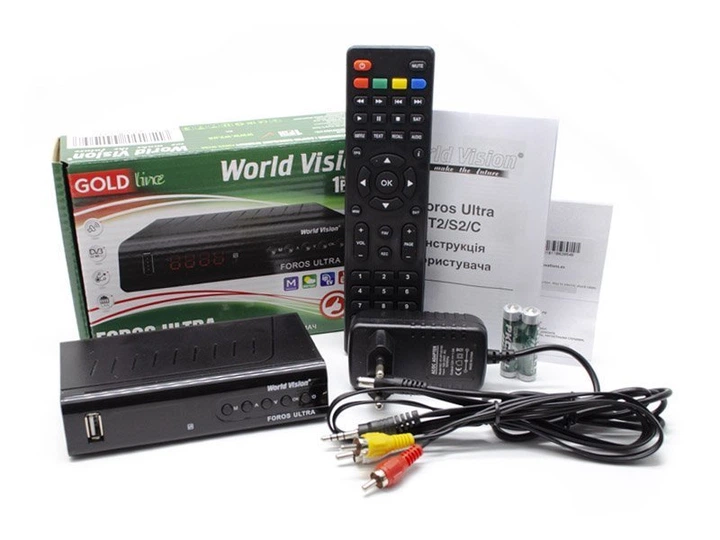 ТВ-ресивер стандарта DVB-T/T2/S/S2/C World Vision Foros Ultra c Lan - Фото 2 ТВ-ресивер стандарта DVB-T/T2/S/S2/C World Vision Foros Ultra c Lan - изображение 2