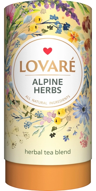 Смесь травяного, цветочного и плодово-ягодного чая Lovare Альпийские травы 80 г (4820198871369) - изображение 1