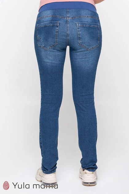 Стильные джинсы для беременных Юла Мама Nicolle XS синий (DM-39.031) 