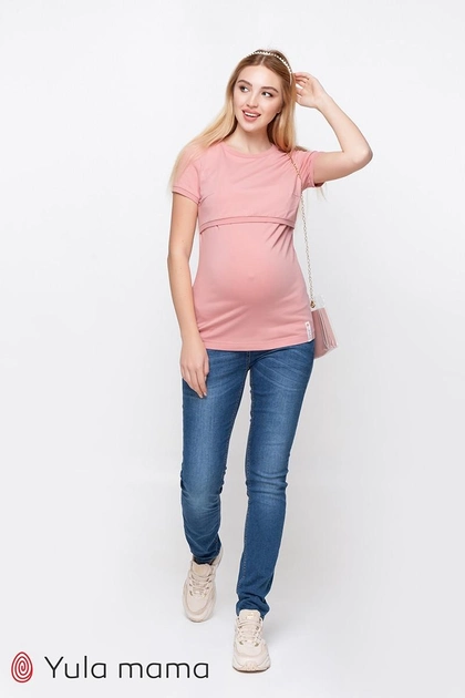Стильные джинсы для беременных Юла Мама Nicolle XL синий (DM-39.031) 