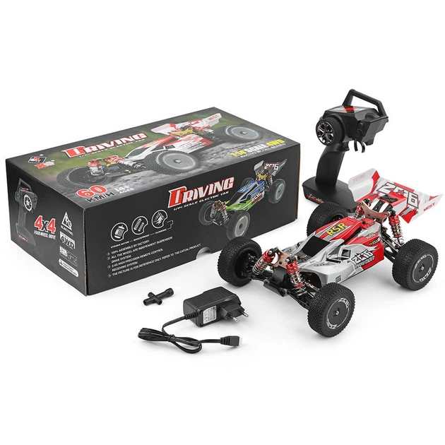 Машинка на радіокеруванні WLToys 144001 4WD 1:14 баггі Red - зображення 15