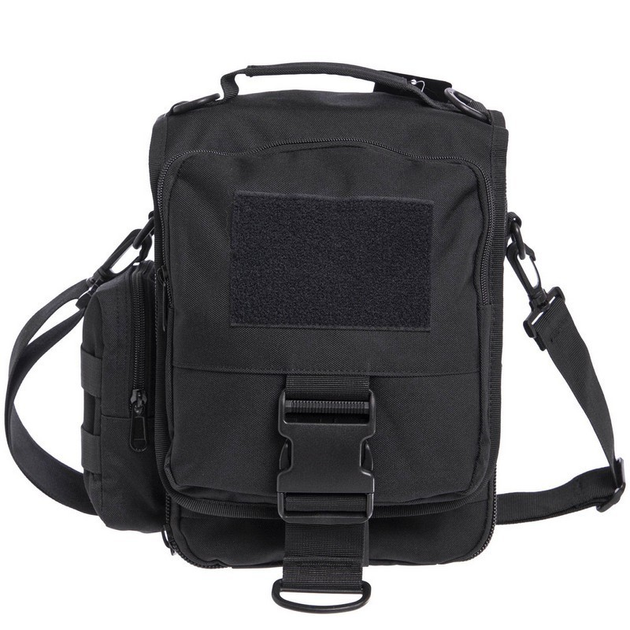 Тактична сумка Silver Knight міська наплічна з системою MOLLE Black (170-black) - зображення 2