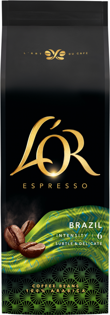 Акция на Кава в зернах L'OR Espresso Brazil 100% Арабіка 500 г от Rozetka