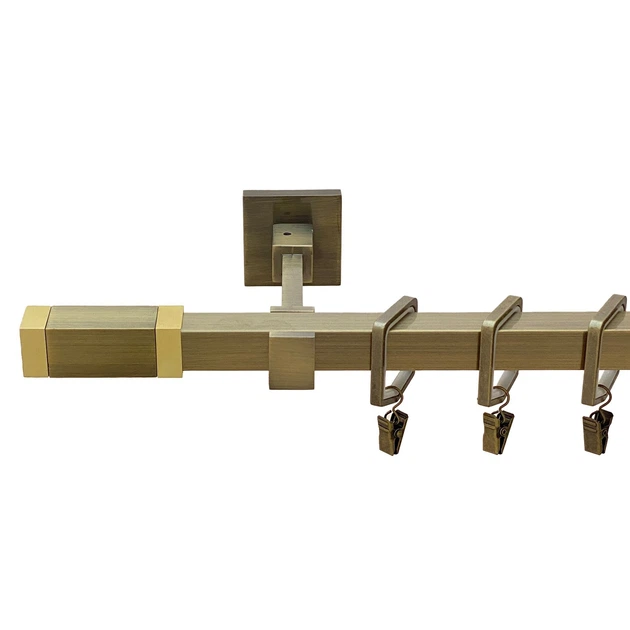 Карниз Orvit Коней ( Квадро) металевий однорядний бруклін гладка труба ...