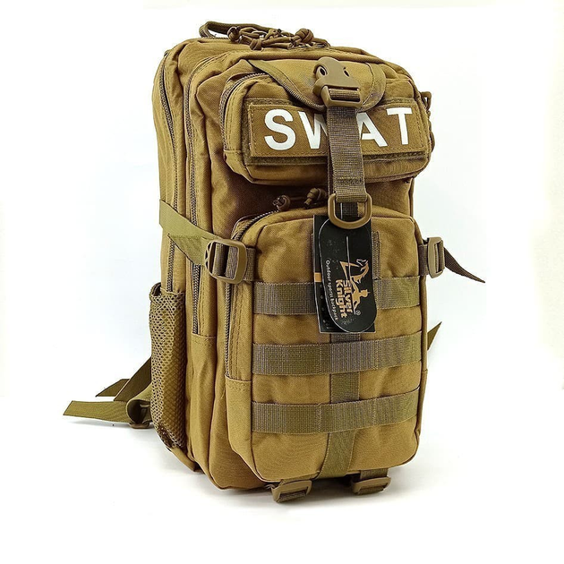 Рюкзак Silver Knight тактический штурмовой 30л Койот (SWAT-3P-coyote) - изображение 2