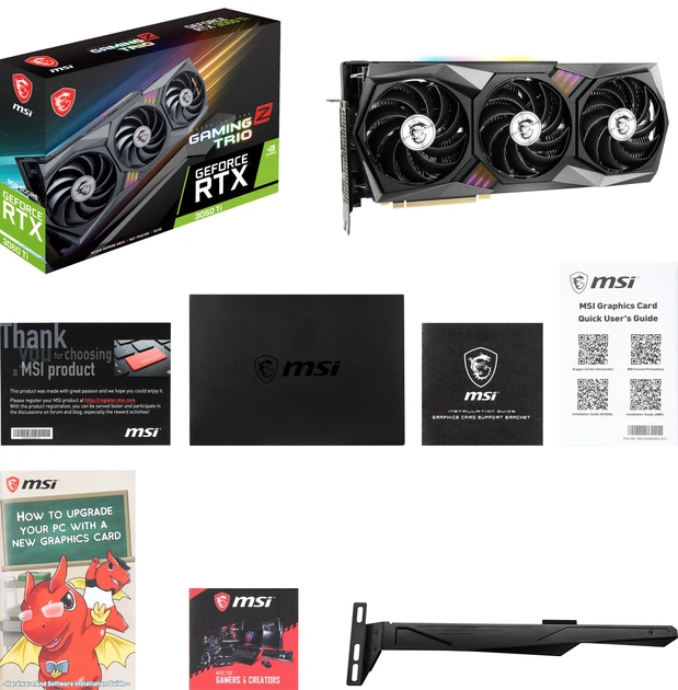Видеокарта MSI PCI-Ex GeForce RTX 3060 Ti Gaming Z Trio 8GB GDDR6