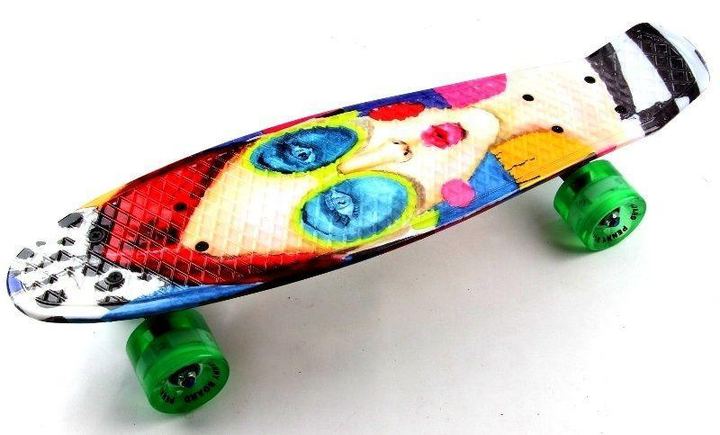 Penny Board "Cool Girl" светящиеся колеса стильный яркий дизайн пени ...