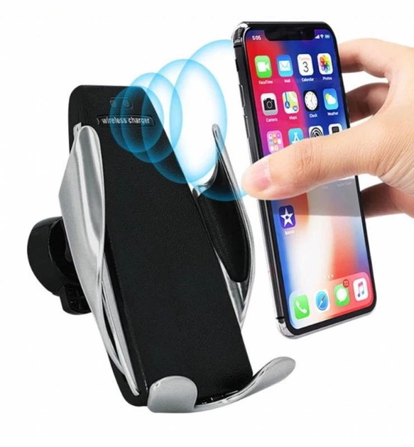 Сенсорный автомобильный держателЬ с функцией беспроводной зарядки Penguin Smart Sensor S5 New Line (2-00593) Черный - изображение NaN