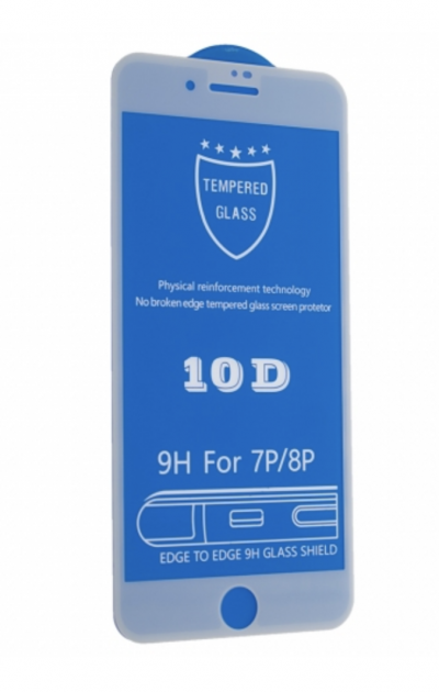 Защитное стекло 10D для IPHONE 8 White - Фото 2 Защитное стекло 10D для IPHONE 8 White - изображение 2