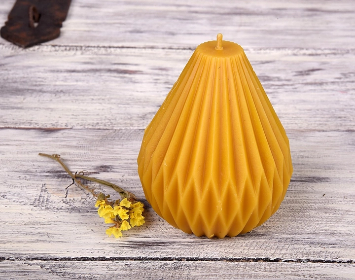 Свеча восковая из натурального пчелиного воска "Лучики тепла" Zigrivay (11х9см) (10019) - изображение 2