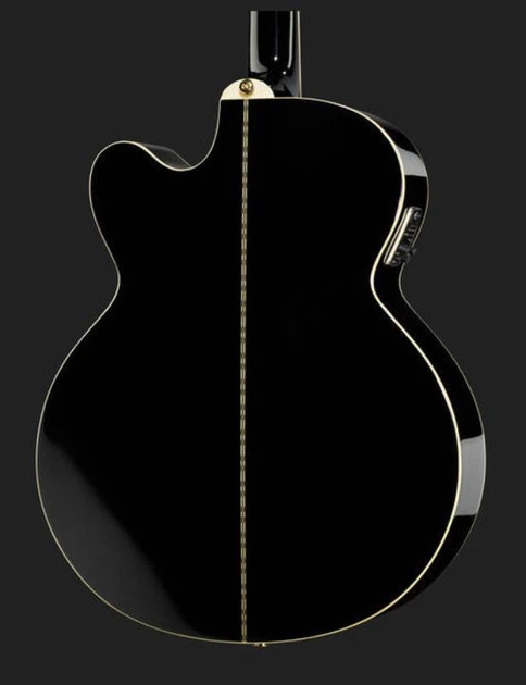 Электроакустическая гитара EPIPHONE EJ-200SCE BK GLD 44752 - изображение 5